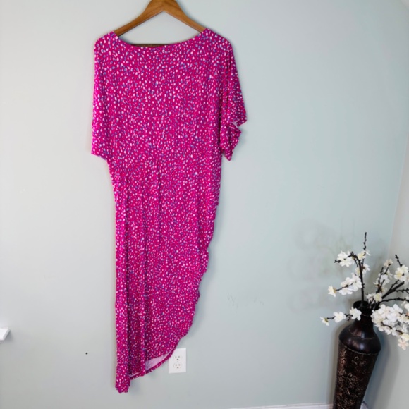 Eloquii Elements Ruched Dot Print Dress NWT Size 18/20 - Picture 4 of 4